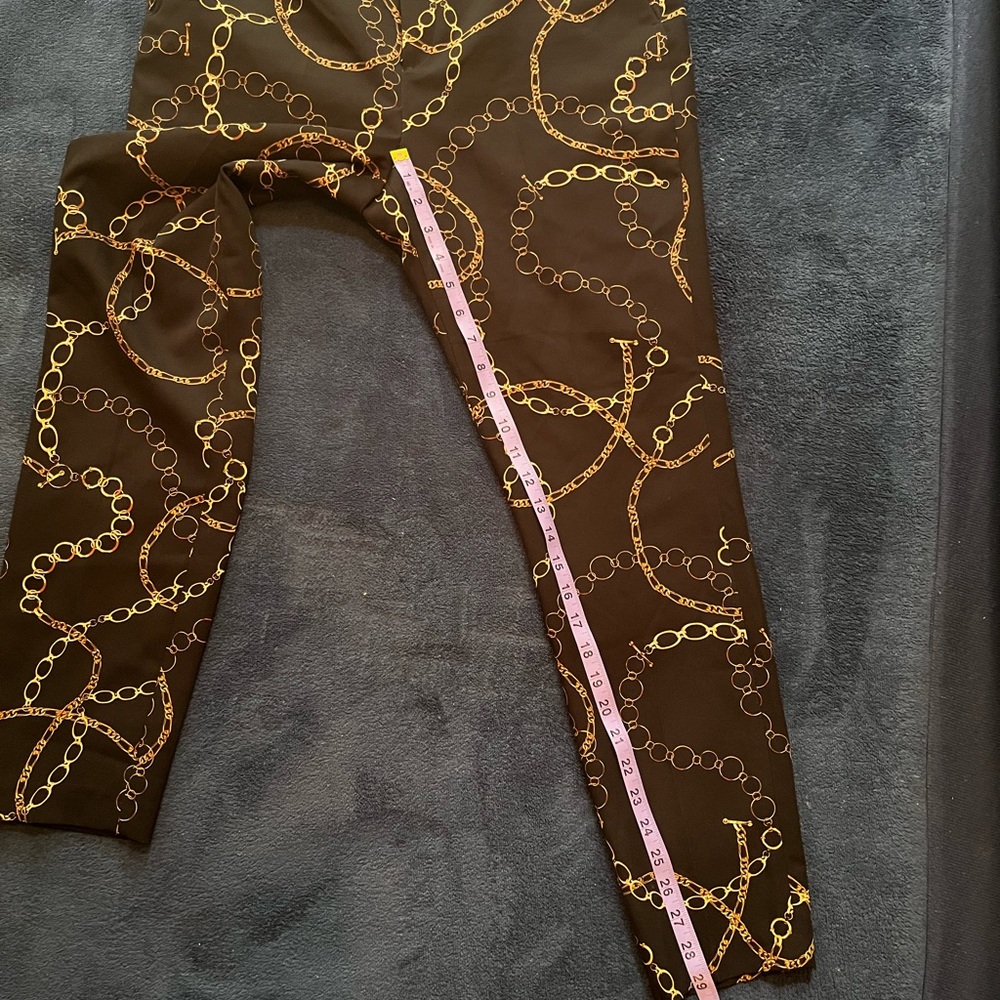 New Zara black pants with gold chain pattern
size 10 - Picture 8 of 8